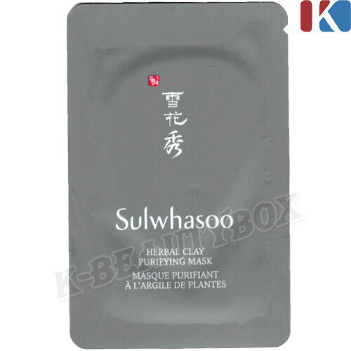 Sulwhasoo Herbal Clay Purifying Mask 5ml x 10pcs (50ml) Skin Pores Trouble Care - Picture 6 of 6