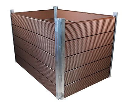 Hochbeet Gartenbeet Gemüsebeet WPC Premium Holzoptik 115 x 80 x 75 cm GARDINGER