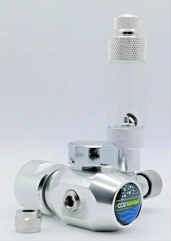 Regolatore di pressione CO2 acquario alte prestazioni con manometro e contabolle - Immagine 3 di 4