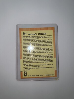 michael jordan fleer 1991 all-star team card #211 rare Amazon.com: 1991-92 Fleer #211 Michael Jordan PSA 8 Graded Basketball Card  NBA All-Star Team 1991 1992 91 92 : Collectibles & Fine Art