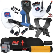 Minelab Gold Monster Metal Detector Bundle, Pro Find 15, Carry Bag, Finds Pouch