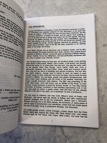Into the Sunset The Music of Van Morrison Book; Ben Cruikshank Rare - Picture 8 of 8