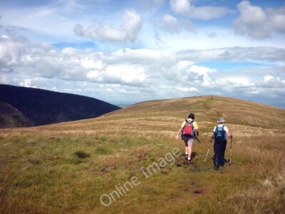 Photo 6x4 On the summit ridge of Souther Fell Mungrisdale Heading towards c2010