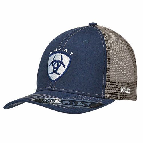 Ariat Mens Navy Shield Logo Snapback 