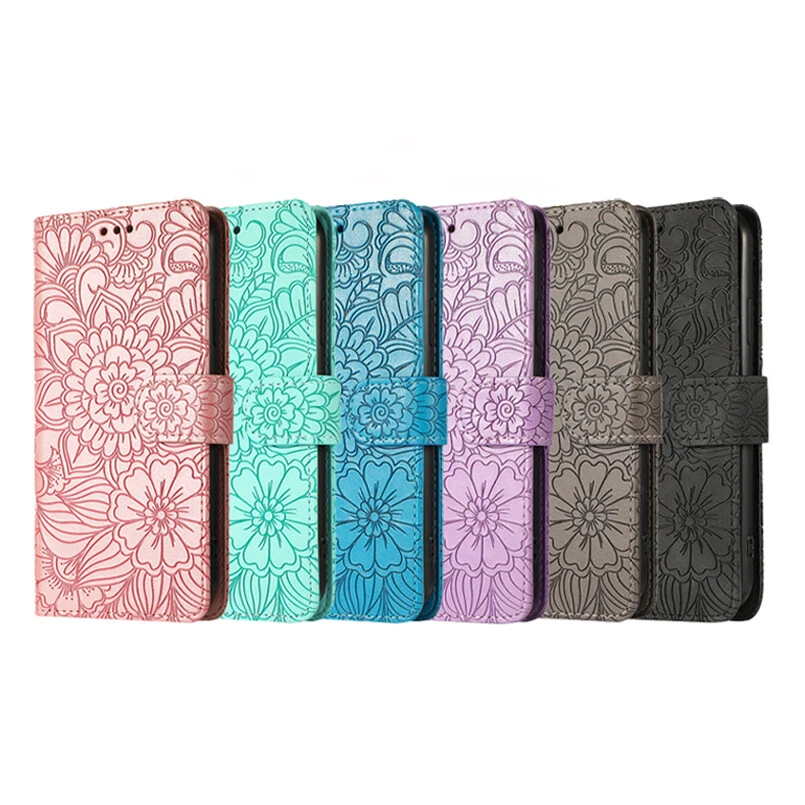 For Samsung Galaxy Note20 Ultra/10+/9/8 Flower Leather Wallet Case Flip Cover - Image 2 of 4