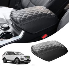 Leather For 2011-2019 Ford Explorer Car Center Console Armrest Cushion Cover Pad