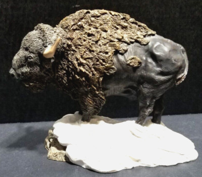 Buffalo/Bison Figurine by Second Nature Designs.