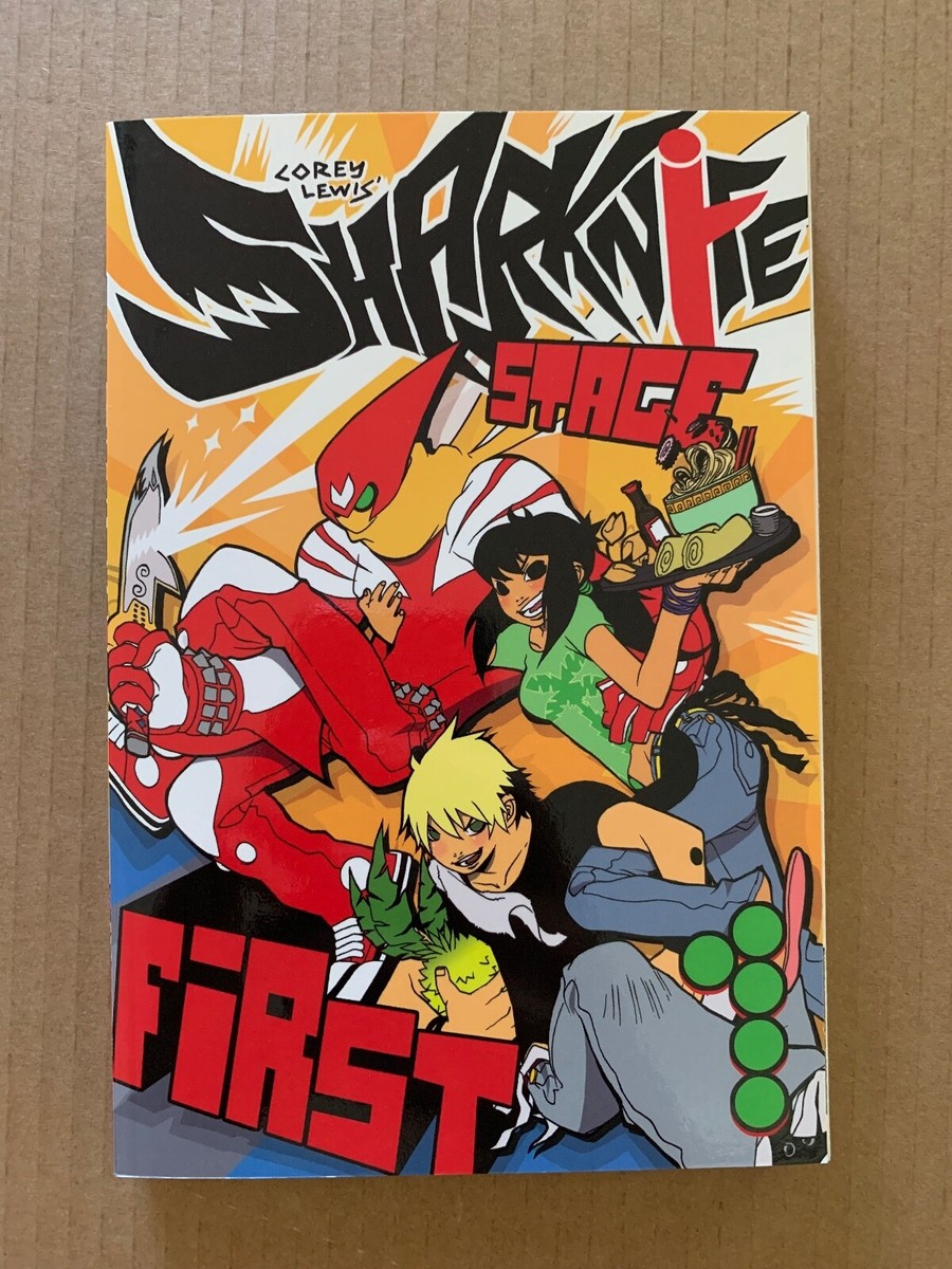 SHARKNIFE: STAGE FIRST by COREY LEWIS, SOFTCOVER GRAPHIC NOVEL