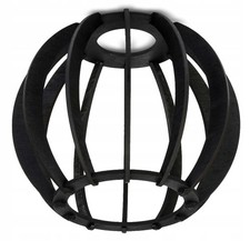 Black Wooden Ball Shade for E27 Lamps, Loft Style