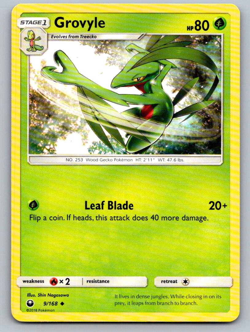 Grovyle 9/168 Uncommon Celestial Storm Pokemon Lightly Played