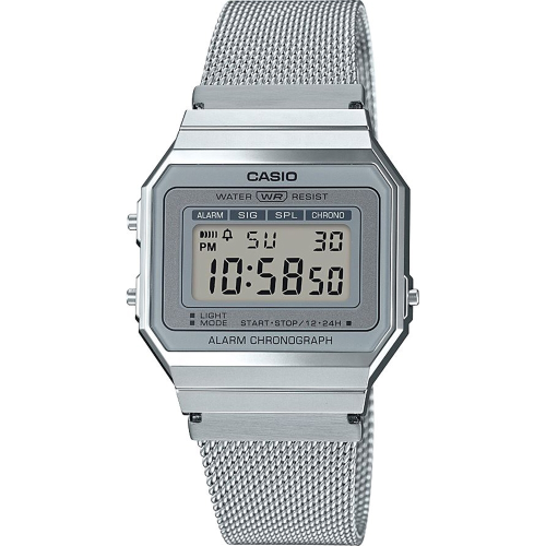 CASIO COLLECTION & VINTAGE CASIO VINTAGE Mod. ICONIC SLIM DESIGN - SILVER MESH
