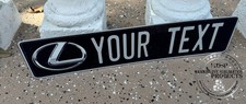 Euro Tag Lexus European Style License Plate Custom Your Text Silver