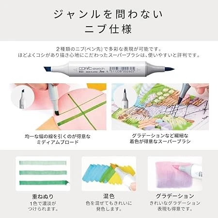 Juego completo de rotuladores Copic Sketch 358 colores colección completa Japón Foto 3 de 4