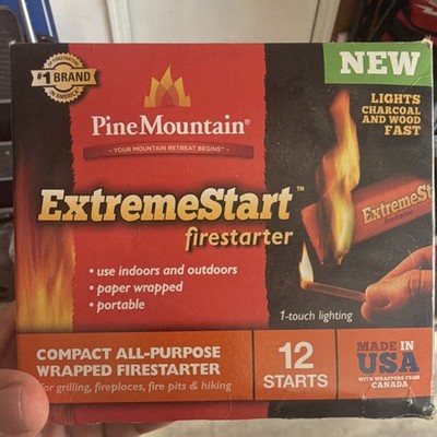 Pine Mountain ExtremeStart Firestarter Quick to Light Indoor/Outdoor 12 Pack