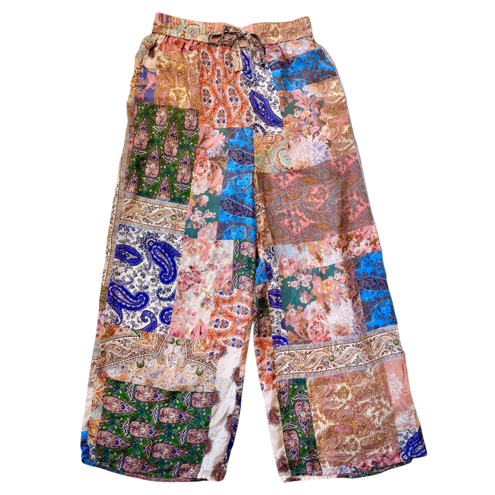 Zimmermann Devi 100% Silk Patchwork Drawstring Wi… - image 12