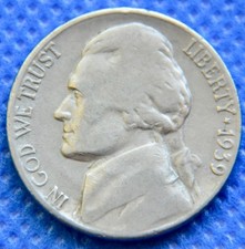 Jefferson Nickel Uncertified 1939 Year US Coin Errors for sale | eBay