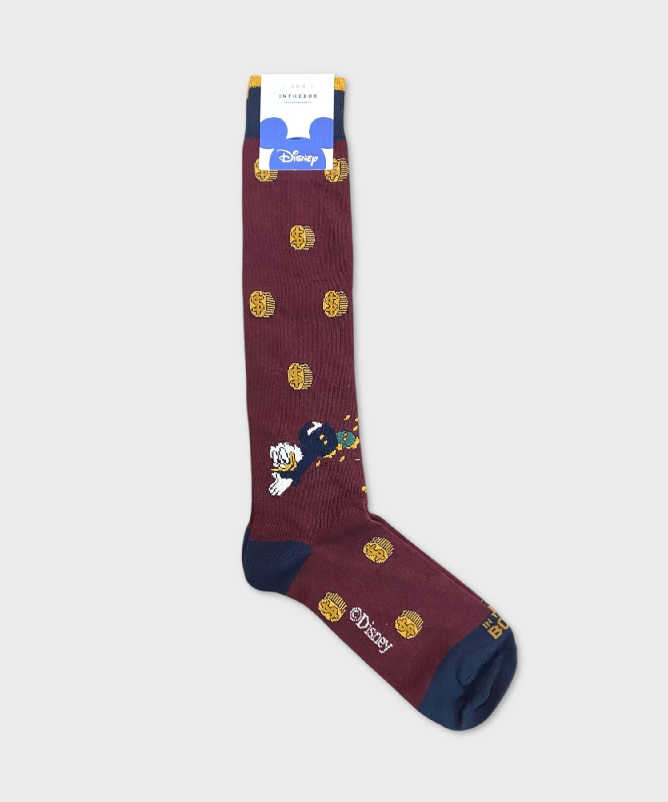 В коробке lange Baumwollsocken Onkel Доллар Дагобера, Бордо FW240025.8