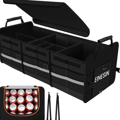 Extra Großer 88L Kofferraum Organizer und 22L Kühltasche, mit 7 Fächern, auto... - Bild 1 von 4