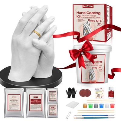 Hand Casting Kit Couples DIY Plaster Mold Romantic Keepsake LUVTRACE Easy Base