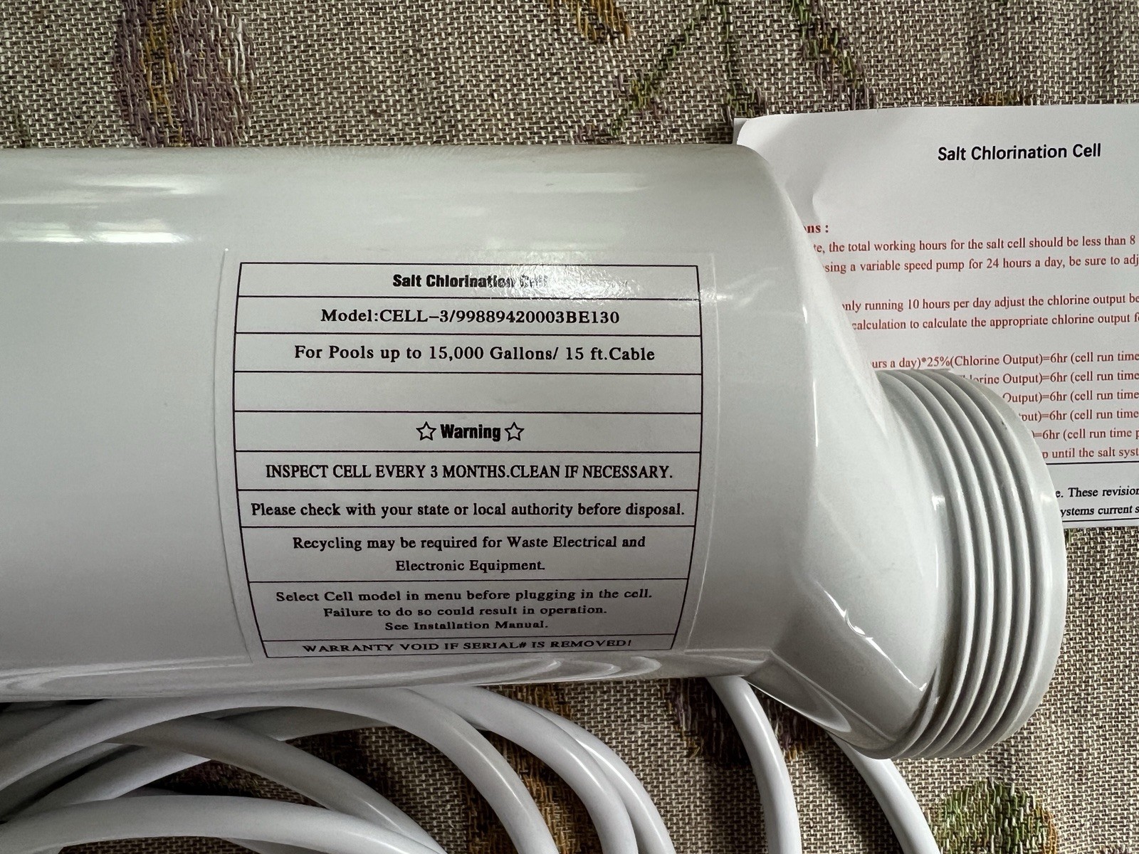 T-Cell-3 Salt Cell Replacement for Hayward,Compatible with AquaRite