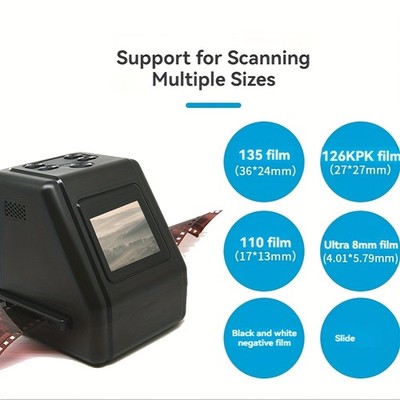 Advanced Flexible Economical High-Performance Film Scanner with 32GB Memory Card