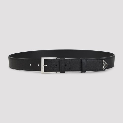 PRADA Black Saffiano Leather Belt New & Authentic