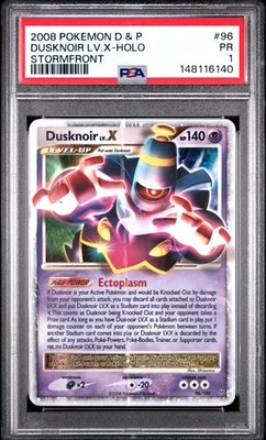 2008 POKEMON DIAMOND & PEARL STORMFRONT #96 DUSKNOIR LV.X-HOLO PSA