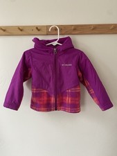 Toddler Columbia Pink and Purple Fleece Zip Jacket Size 2T
