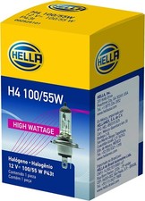 HELLA H4 100/55W High Wattage Bulb, 12V