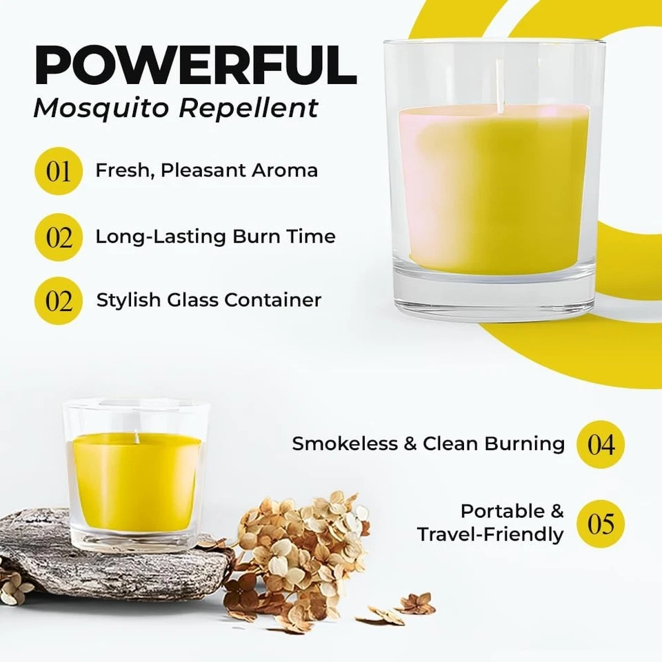 Prices Citronella Candle Jar 25hrs Outdoor Insect Repellent Garden Candle - Image 4 of 4