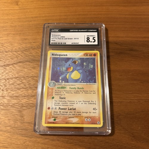 Pokemon TCG CGC 8.5 2004 FireRed & LeafGreen Nidoqueen 9/112 Holo Eng