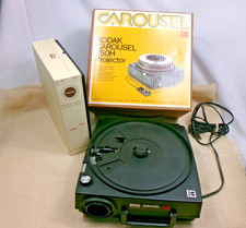 Kodak 750H Carousel Slide Projector w/box-carousel-remote Works READ