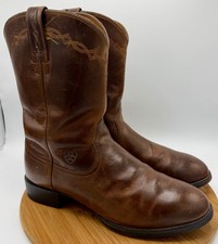 ARIAT Heritage Roper Western Cowboy Boots Men's Size 11 EE Round Toe Distressed