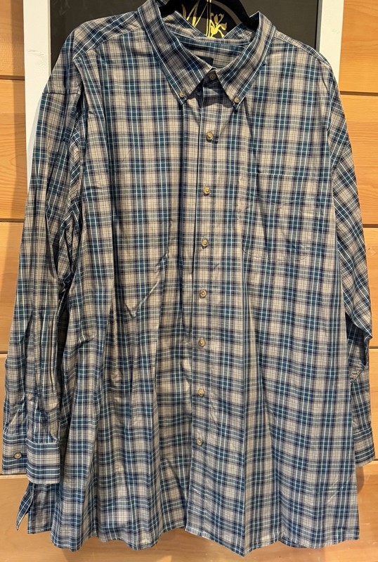 HARBOR BAY Brand Long Sleeve, Oxford Style Big Man shirt, Size 3XL Big & Tall