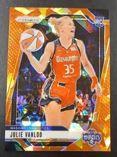 2024 Panini Prizm WNBA #42 Julie Vanloo Ice Orange Prizms Mystics