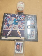 #5230 Ken Griffey Jr. Signed Plaque Photo & Ball W/3 Collectible Mariners  Cards