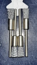 PFERD 1/4” Dia Miniature End Brush 1/8" Stem, .005 CS Wire  83257   FOUR BRUSHES