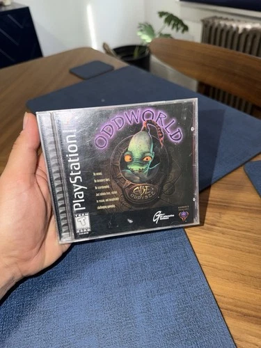 Oddworld: Abe's Oddysee (Sony PlayStation 1, PS1, 1997) CIB Black Label TESTED