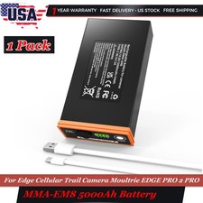 1PACK 5000mAh Battery for Moultrie Cellular Trail Cameras Edge/Edge 2/Edge 2 Pro