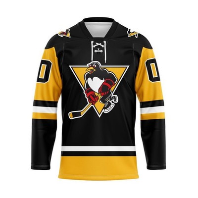 Wilkes-Barre/Scranton Penguins 2025/26 Black Lace Hockey Shirt Fan Gear