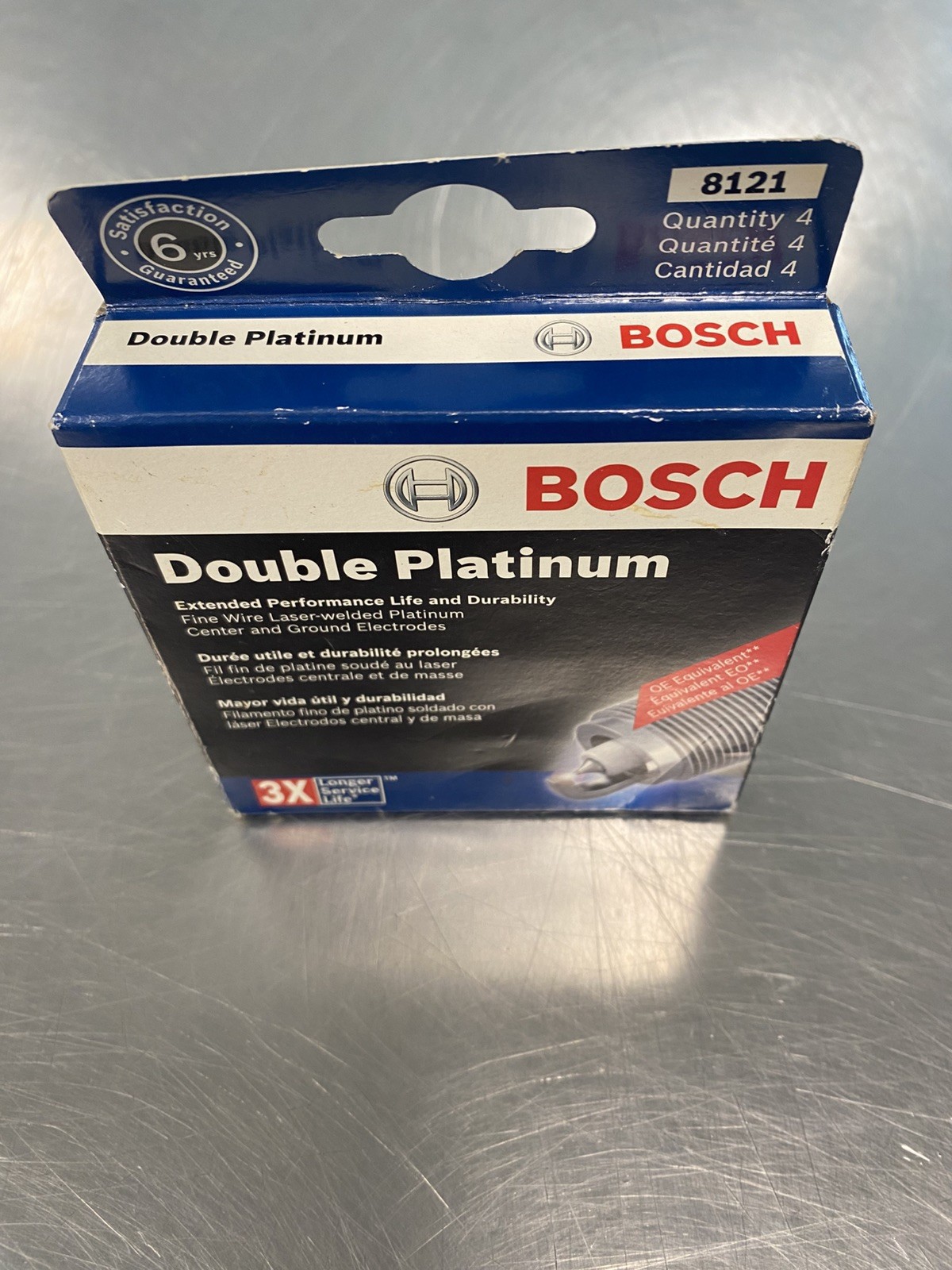 4 pc Bosch 8121 Double Platinum Spark Plugs 