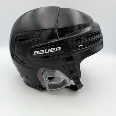 Bauer RE-AKT 75 Ice Hockey Helmet, Medium, Black, No Cage, HECC Certified 2027