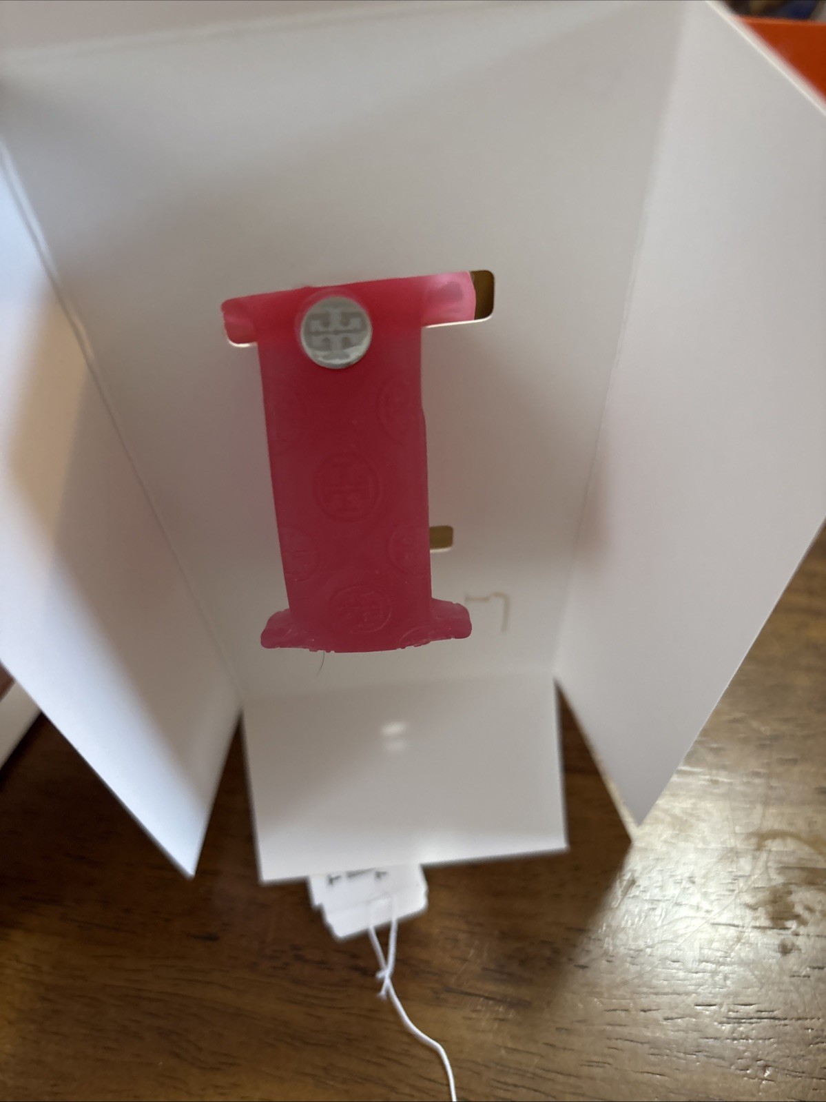 Tory Burch Apple Watch Band 41mm Pink Silicone Strap The T Monogram TBS0119 NIB thumbnail 19