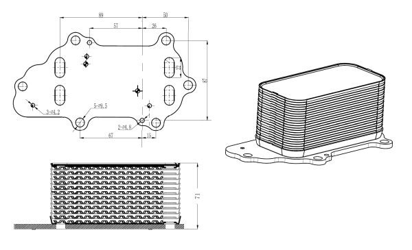 ✅Fits NRF 31848 OIL COOLER JEEP Grand Cherokee 3.0D 10-  ⭐UK Seller⭐