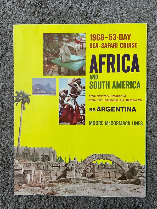 Moore-McCormack Lines - ss Argentina - Sea-Safari - Brochure - 1968