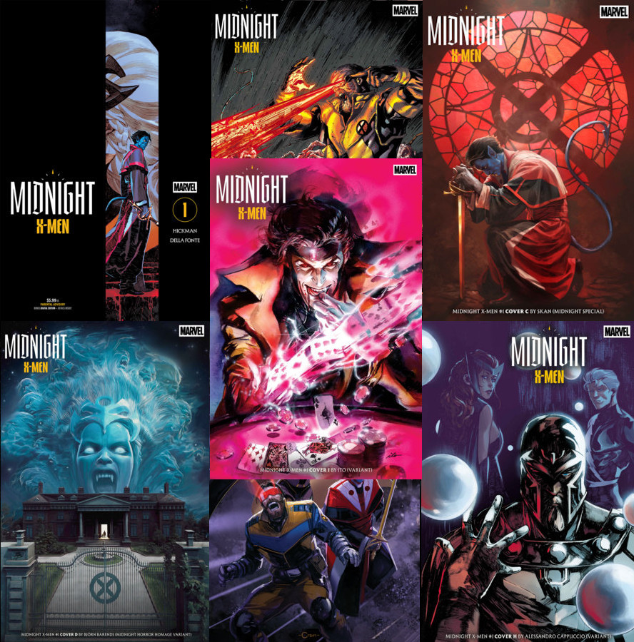 2026 MARVEL Comics MIDNIGHT X-MEN #1 Covers A through J - New Marvel Horror!