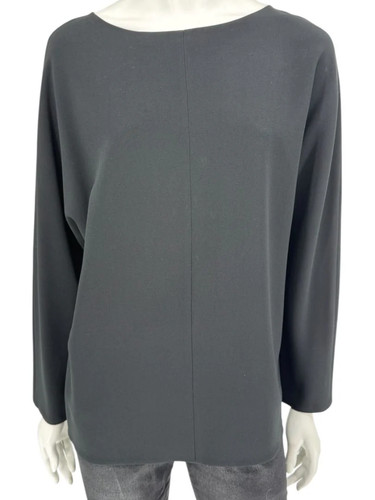The Row Black Long Sleeve Minimalist Top - Size S