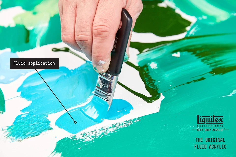 Pintura corporal suave azul fluorescente 2 fl oz calidad de archivo pigmentos puros Foto 4 de 4