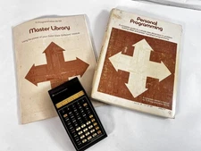 Vintage TI Programmable 59 Calculator W/ Master Library & Personal Programming