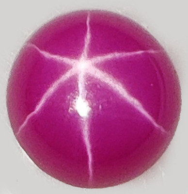 Natural Certified Mogok 6 Rays STAR Pink Ruby 14.00 MM Round Stunning Gemstone